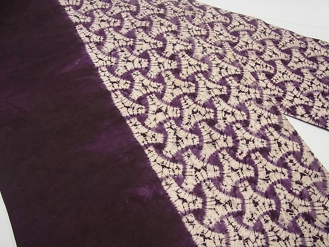 平和屋本店□極上 紫根染 九寸名古屋帯 花 正絹 逸品 DZAA7507kh5