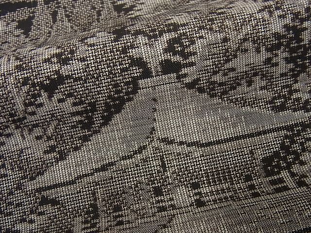 平和屋本店□極上 本場大島紬 泥染め 12マルキ 十八算 極上細微絣 叶