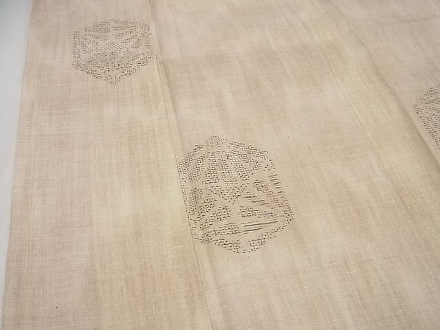 平和屋本店□極上 本場結城紬 重要無形文化財 奥順謹製 80亀甲