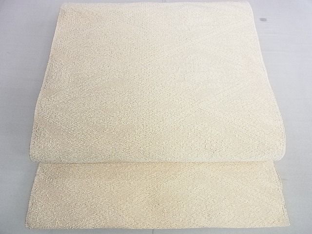 平和屋着物○西陣 小川英謹製 爪掻き本綴れ 八寸名古屋帯 桃山菱 金糸