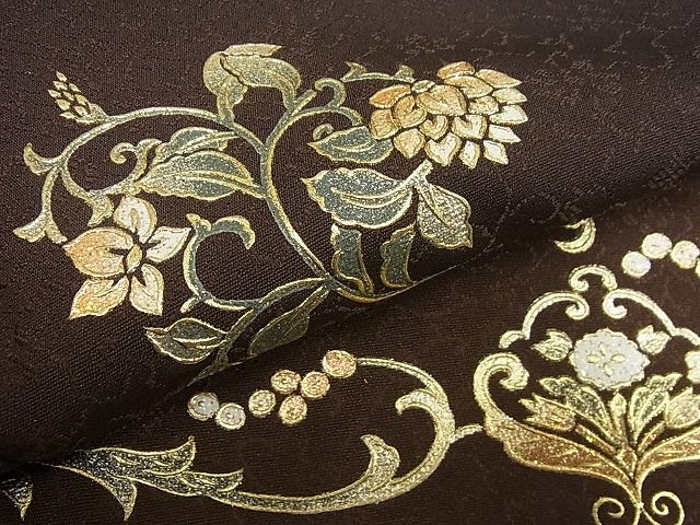 平和屋本店●極上　金彩友禅　卓越技能者・名工・和田光正　訪問着　花唐草文　暈し染め　パールトーン加工　逸品　未使用4s639_5