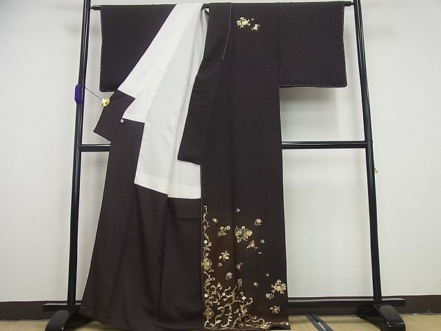 平和屋本店●極上　金彩友禅　卓越技能者・名工・和田光正　訪問着　花唐草文　暈し染め　パールトーン加工　逸品　未使用4s639_1