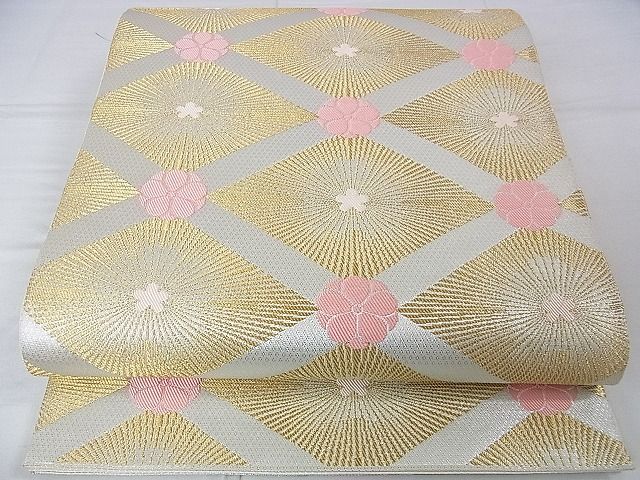 平和屋本店■極上　人間国宝　北村武資　煌彩錦　六通柄袋帯　若松菱花文　金銀糸　逸品　DZAA0015kh4