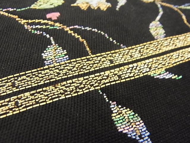 平和屋本店□極上 龍村美術織物 龍織 六通柄 本袋帯 デンマーク