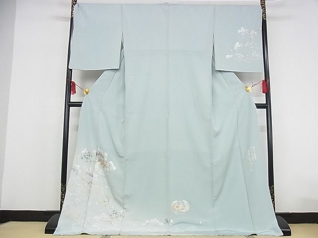 平和屋本店■極上　金彩友禅　卓越技能者・名工・和田光正　訪問着　鳳凰松文　暈し染め　ロング丈　正絹　逸品　KAAA0562kk4