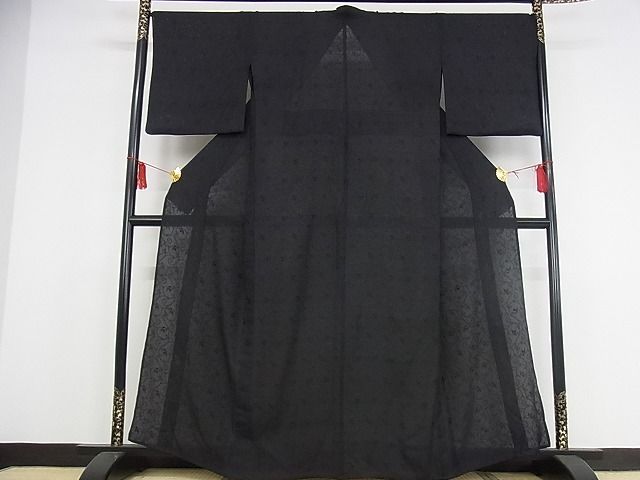 平和屋本店■極上　長羽織　スリーシーズン　春夏秋　塵除け　紋紗　墨流し　暈し染め　反端付き　逸品　未使用　DZAA5782kh5 平和屋本店□極上 長羽織 スリーシーズン 春夏秋 塵除け 紋紗