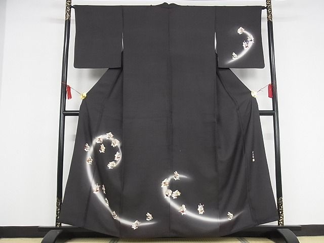 平和屋本店□極上 訪問着 辻が花 たたき染め 暈し染め 金彩 逸品 未
