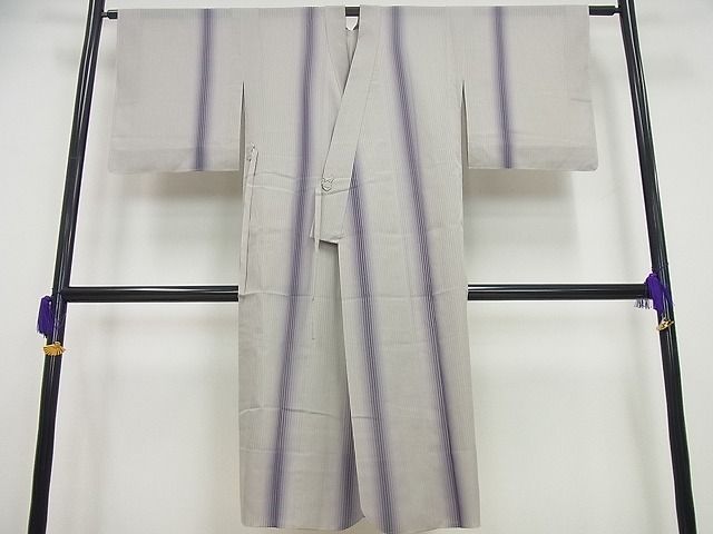 平和屋本店■極上　道中着　毛利ゆき子　西陣　輝洸謹製　ロング丈　スリーシーズン　春夏秋　お召地　縞　証紙付き　逸品　未使用4s672 TOP - 株式会社西陣輝洸 株式会社西陣輝洸 伝統に学び現代に生きる染織