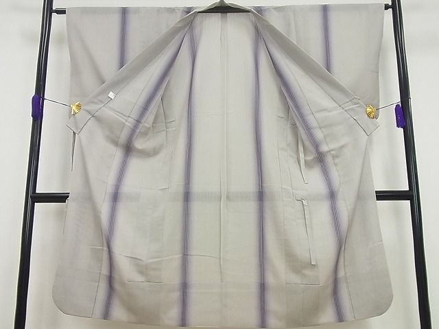 平和屋本店□極上 道中着 毛利ゆき子 西陣 輝洸謹製 ロング丈 スリー