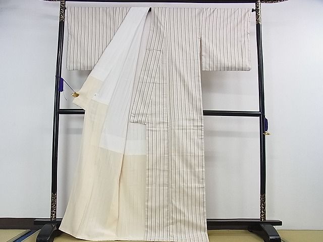 平和屋本店■極上　青々庵　お召　間道　逸品　DZAA0103kh5 平和屋本店□極上 青々庵 お召 間道 逸品 DZAA0103kh5