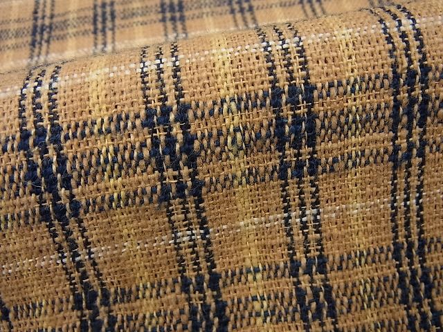 平和屋本店■極上　国指定無形文化財　丹波布　胴抜き仕立て　格子柄　逸品4s704_5