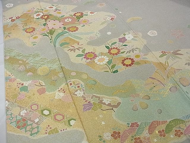 平和屋着物○京友禅の第一人者 松井青々 訪問着 絞り