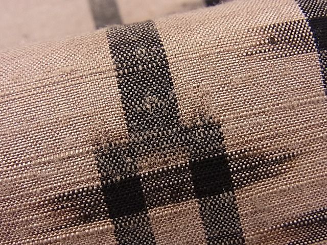 平和屋着物○国指定重要無形文化財 本場久米島紬 手織 井桁絣 逸品