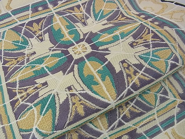 平和屋本店□極上 西陣の名門 加納幸謹製 両面六通柄袋帯