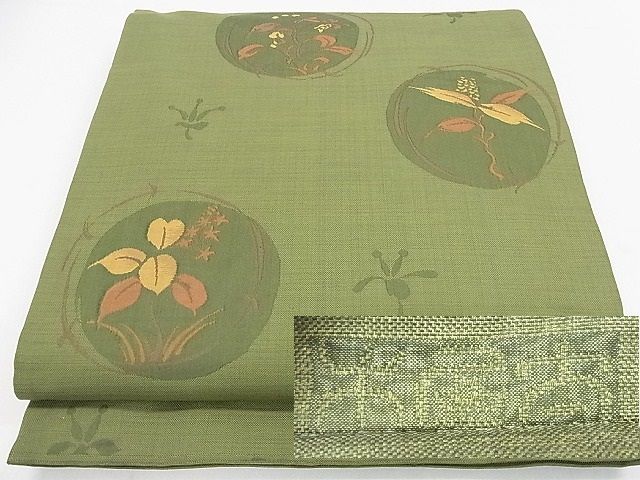 平和屋着物●名門木屋太　今河織物　六通柄袋帯　花丸文　逸品　DAAB3826op