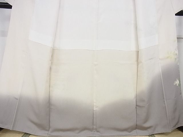 平和屋本店●極上　名門染元　秀美　十日町友禅　龍谷　訪問着　枝花文　暈し染め　正絹　逸品　未使用　KAAA0786kk4_9