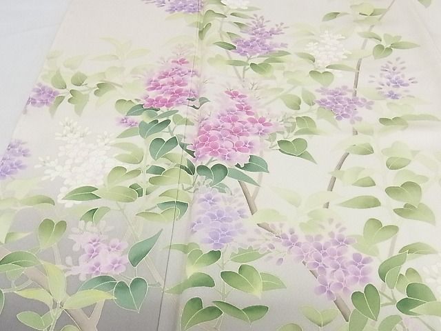 平和屋本店●極上　名門染元　秀美　十日町友禅　龍谷　訪問着　枝花文　暈し染め　正絹　逸品　未使用　KAAA0786kk4_4