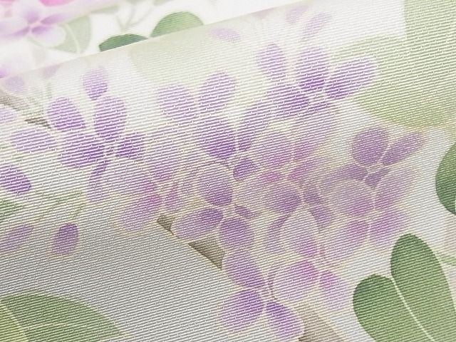 平和屋本店●極上　名門染元　秀美　十日町友禅　龍谷　訪問着　枝花文　暈し染め　正絹　逸品　未使用　KAAA0786kk4_7