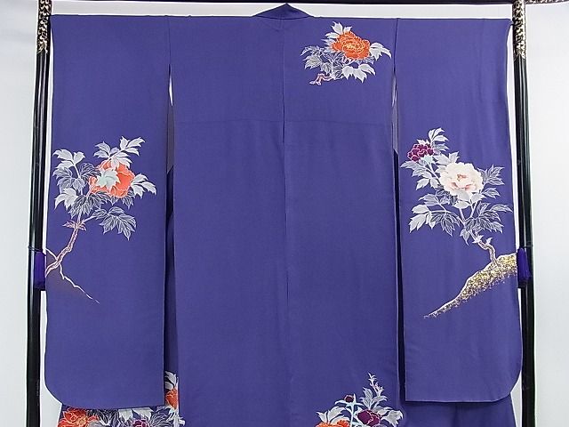 平和屋本店□極上 創業460年・千總 訪問着 駒刺繍 正倉