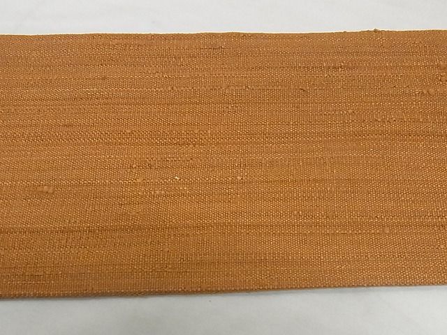 平和屋本店●極上　浦野理一　経節紬　九寸名古屋帯　唐茶色　正絹　逸品　未使用　KAAA0832kk4_4