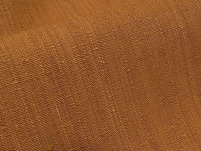 平和屋本店●極上　浦野理一　経節紬　九寸名古屋帯　唐茶色　正絹　逸品　未使用　KAAA0832kk4_2
