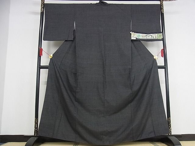 平和屋本店□極上 結城紬 はたおり娘 京友禅 作家物 さくらぞ