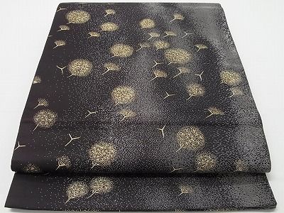 平和屋本店■極上　金彩友禅　卓越技能者・名工・和田光正　太鼓柄袋帯　綿毛　草木　銀糸　正絹　逸品　KAAA10386kk4