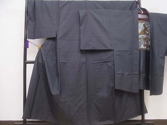 平和屋着物●男性　本場大島紬　アンサンブル　キングサイズ　亀甲文様　逸品　CAAB6821ev