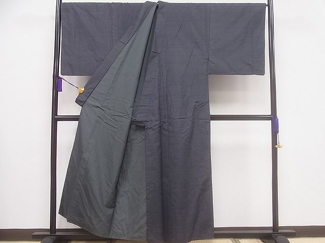 平和屋着物○男性 紬 アンサンブル 100亀甲 キングサイズ 正絹 逸品