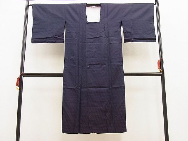 平和屋着物●道行コート　ロング丈　雨コート　吉祥文　洗える着物　BAAD8740fw