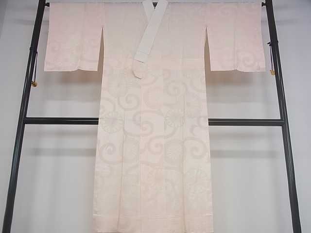 平和屋着物■上質な長襦袢　無双仕立て　菊唐草地紋　暈し染め　逸品　DAAD0594ar