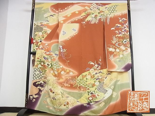 楽天市場】【ポイント10倍】袋帯 正絹 辻が花模様 リサイクル 中古