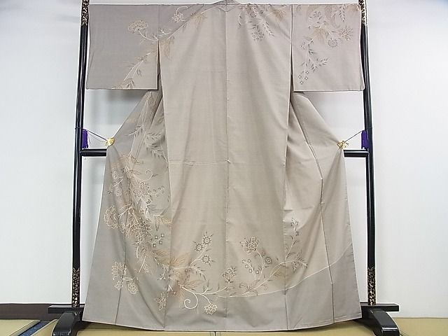 平和屋着物□上質な小紋 鳥獣更紗花文 西武扱い 正絹 逸品 DAAT8592zy