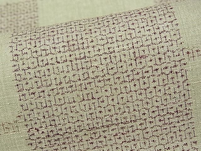 平和屋本店●極上　本場結城紬　重要無形文化財　100亀甲　市松結び紐文　砂色地　証紙付き　逸品　未使用　CYAA0006s4_5