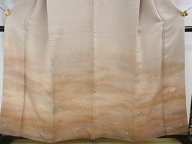 平和屋本店□極上 久保田一竹 幻の辻が花 訪問着 絞り 松 暈