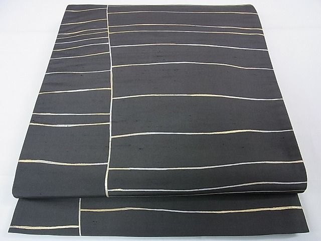 平和屋本店■極上　伊那紬　全通柄袋帯　手織り　上代70万　証紙付き　逸品　DZAA0905kh4