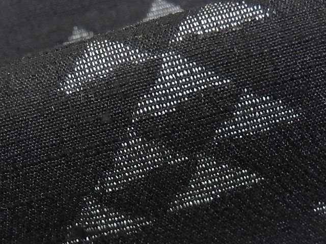 平和屋本店□極上 結城紬 奥順 はたおり娘 結城ちぢみ 単衣 鱗間道