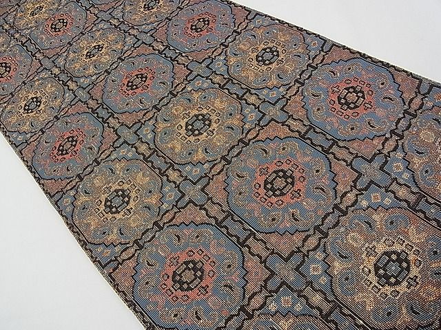 平和屋本店□極上 桝屋高尾 全通柄袋帯 純金古布蘭 ペルシャ華文