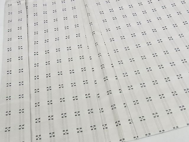 平和屋本店□極上 本場大島紬 長羽織 白大島 9マルキ 手織り 証紙付き