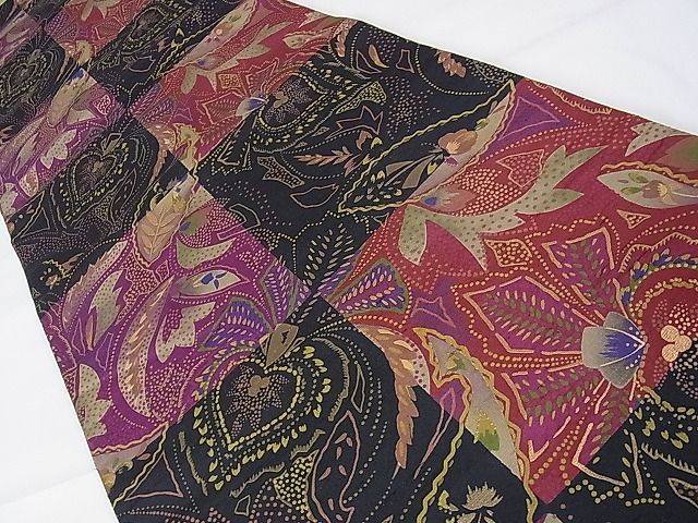 平和屋本店□極上 石川県指定無形文化財 牛首紬 白山工房 手織り