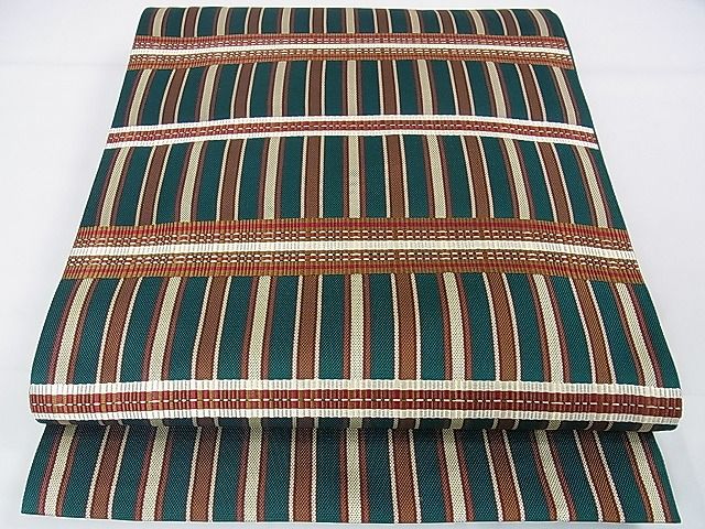 平和屋本店■極上　龍村晋謹製　両面全通柄袋帯　吉野間道錦　逸品　未使用　DZAA1238kh4