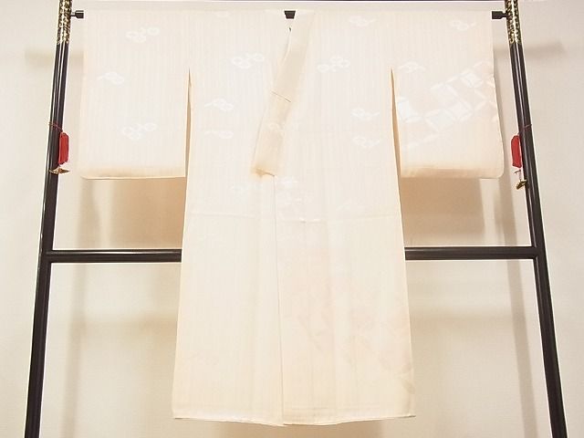 平和屋着物◎西陣 川島織物 九寸名古屋帯 入子菱地紋 金銀糸 正絹 逸品