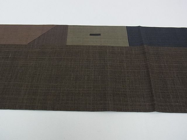 平和屋本店□極上 Maru Factory 丸山正 太鼓柄袋帯 切嵌 逸品 CZAA0470s4