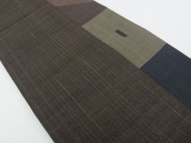 平和屋本店□極上 Maru Factory 丸山正 太鼓柄袋帯 切嵌 逸品 CZAA0470s4