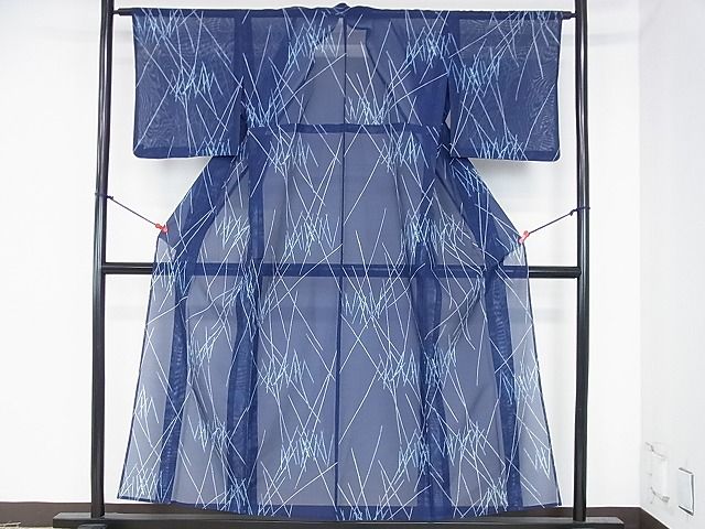 平和屋着物◎八寸名古屋帯 紬地 幾何学文 金糸 正絹 逸品