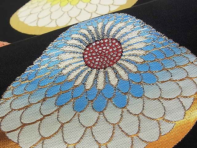 平和屋本店□最高級 龍村平蔵製 六通太鼓柄 本袋帯 追