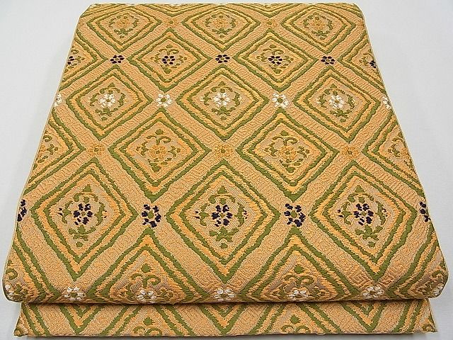 平和屋本店■最高級　龍村平蔵製　六通柄　本袋帯　唐織　弘仁菱文錦　逸品　CYAA0423s4