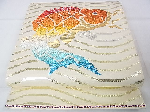 平和屋本店■極上　龍村平蔵製　本袋帯　名物荒瑞錦　金銀糸　逸品　未使用　DZAA1617kh4