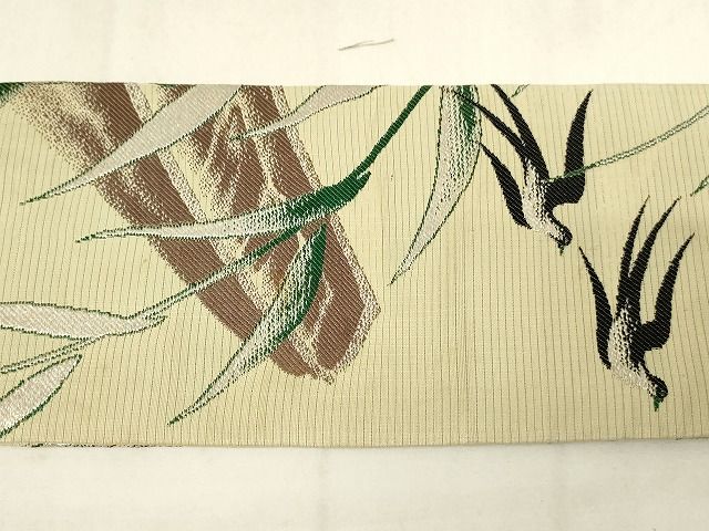 平和屋本店◇極上 アンティーク 大正ロマン 九寸名古屋帯 総刺繍 相良刺繍