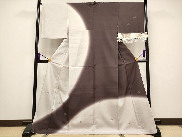 平和屋本店□極上 石川県指定無形文化財 牛首紬 白山工房 手織